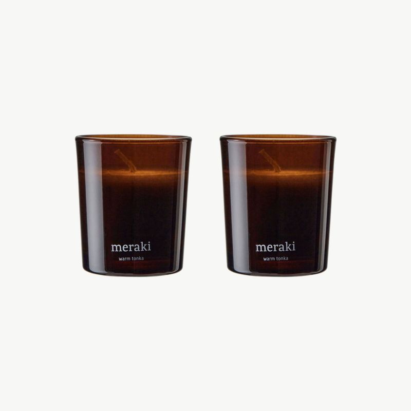 MERAKI Warm Tonka geurkaars 2 stuks
