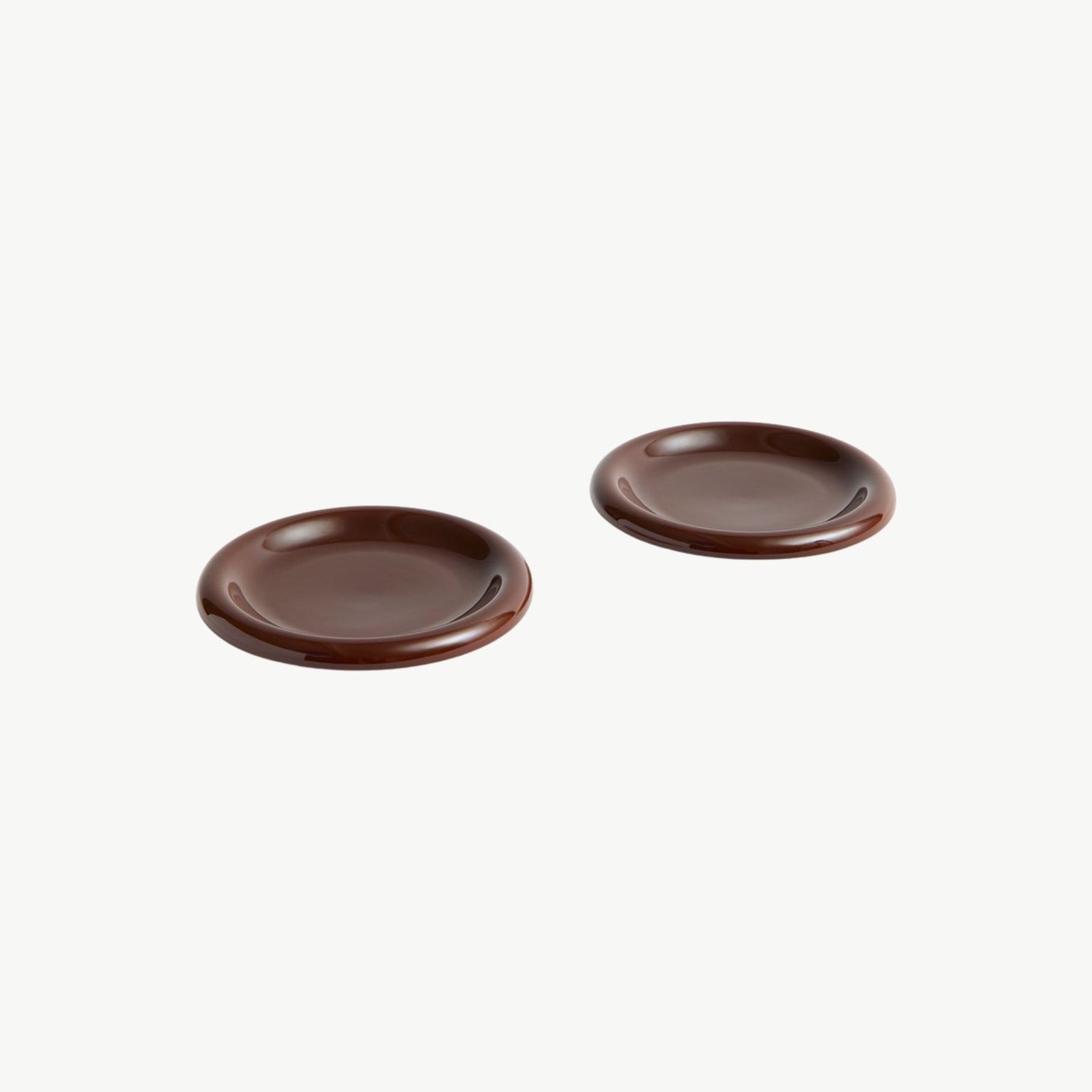 HAY Barro Bord set van 2 ø18cm burgundy