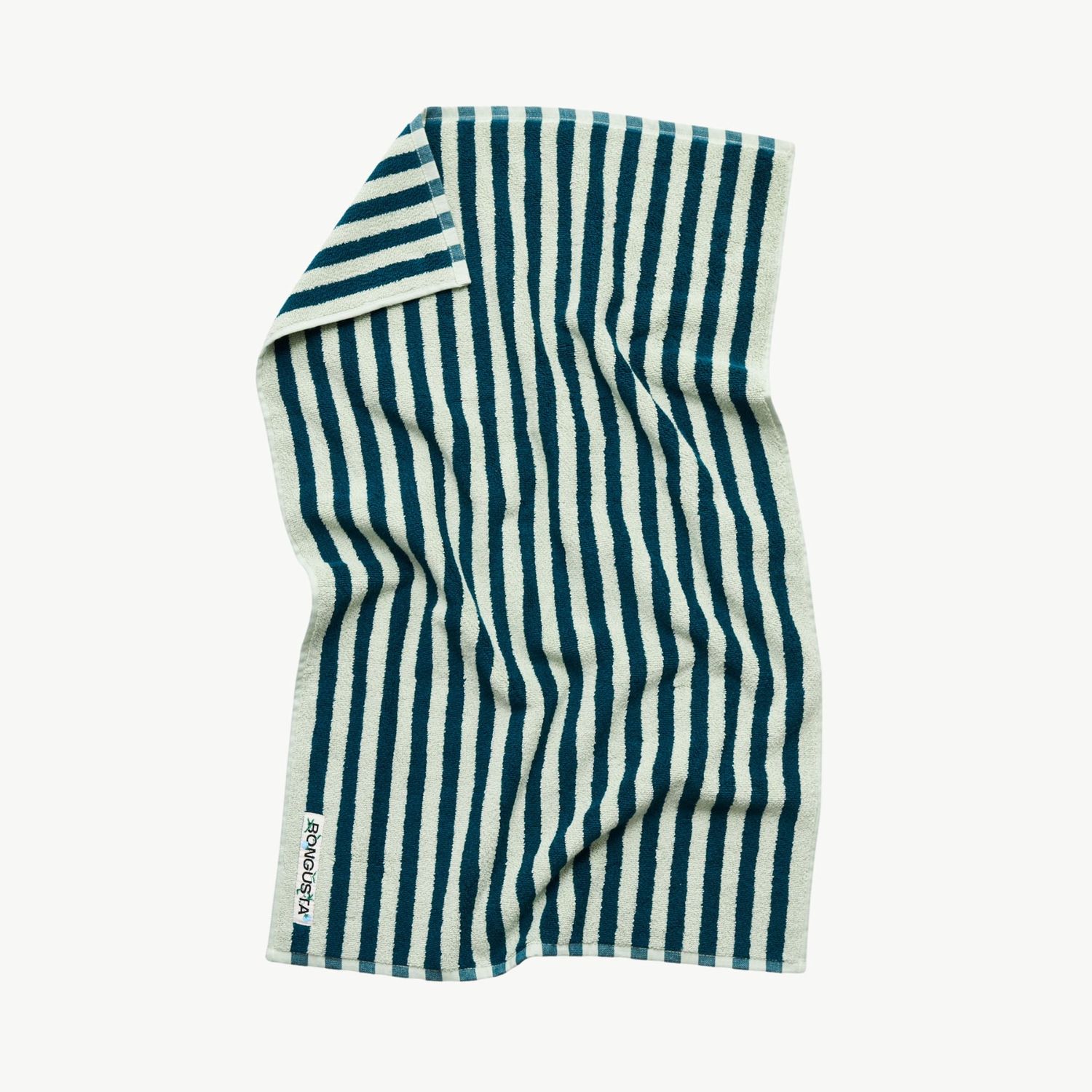 BONGUSTA Naram Handdoek sea foam &amp; deep teal 50 x 80cm