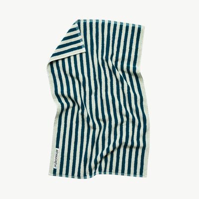 BONGUSTA Naram Handdoek sea foam &amp; deep teal 50 x 80cm