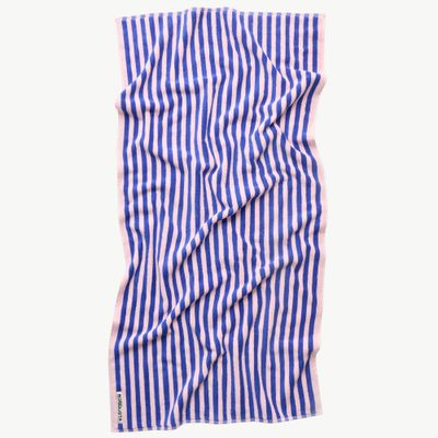 BONGUSTA Naram handdoek dazzling blue &amp; rose 70 x 140cm