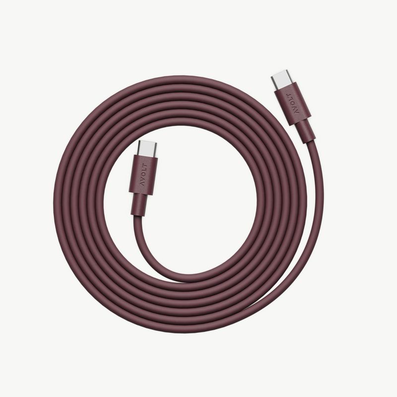 AVOLT Cable 1 USB-C Mulberry Red