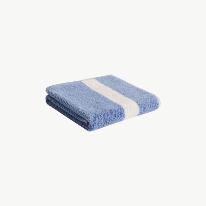 HAY Stripe gastendoek dusty blue 40x60cm