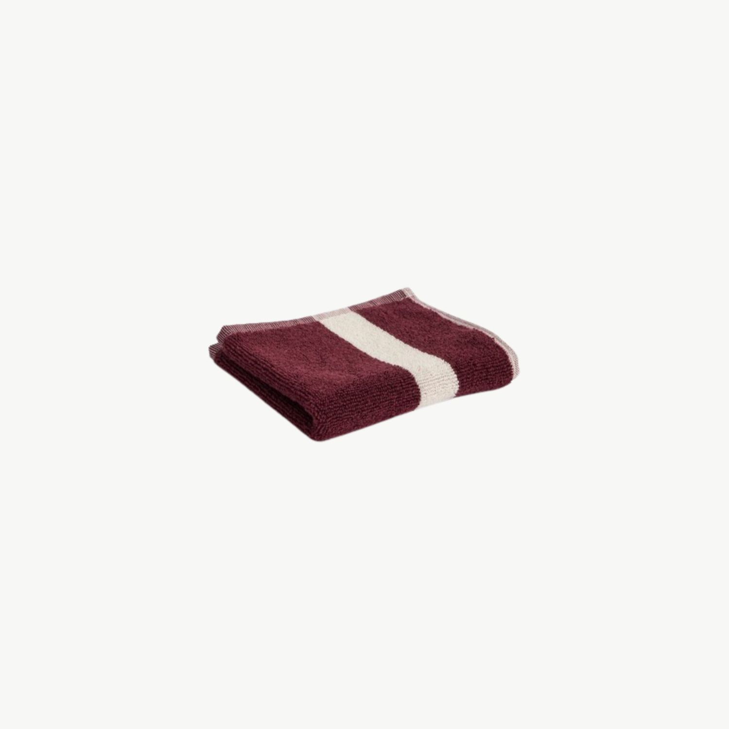 HAY Stripe washand burgundy 30x30cm