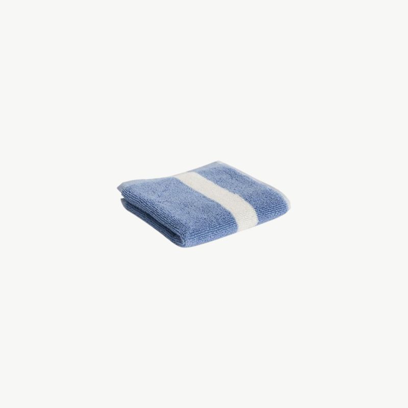 HAY Stripe washand dusty blue 30x30cm