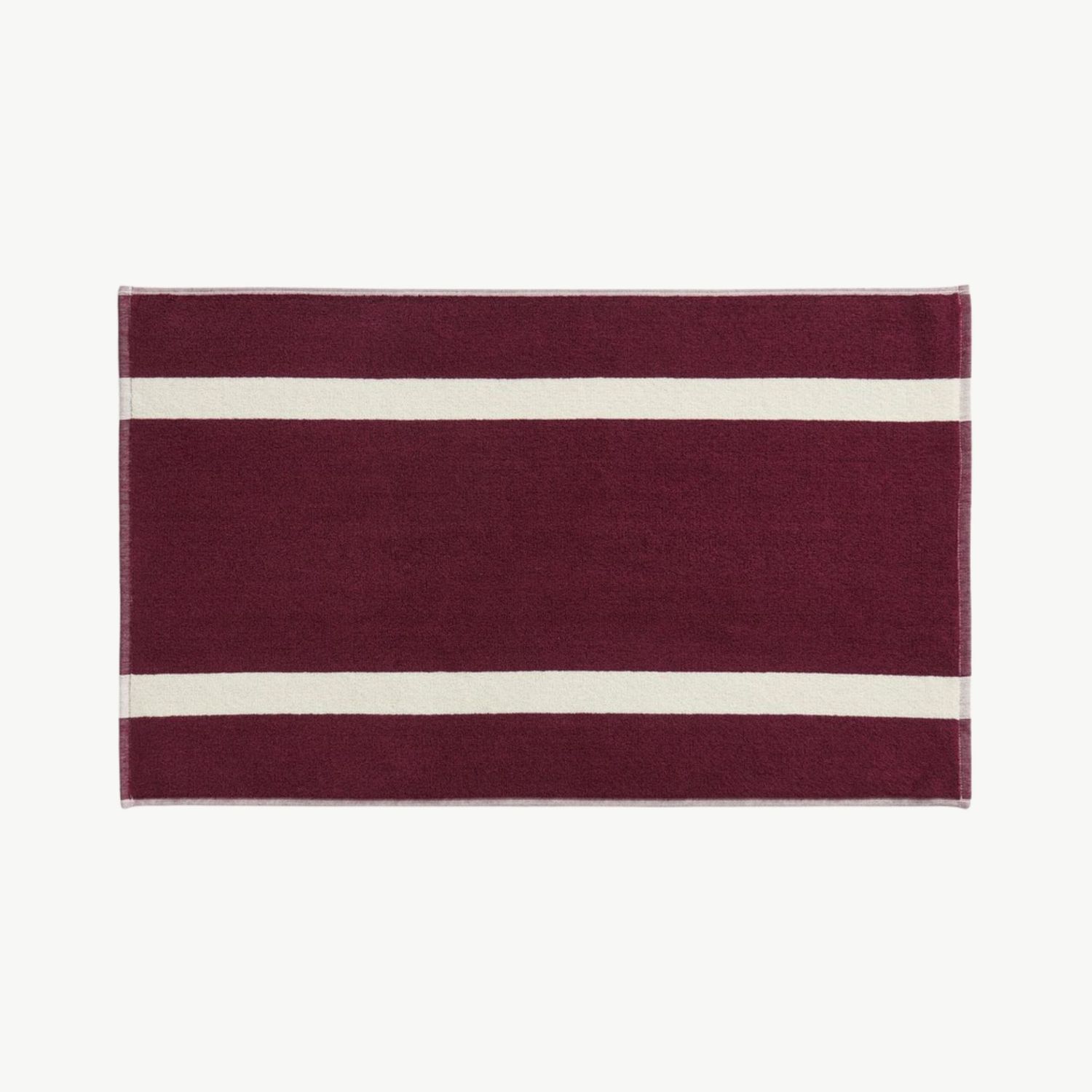 HAY Stripe badmat burgundy 50x80cm