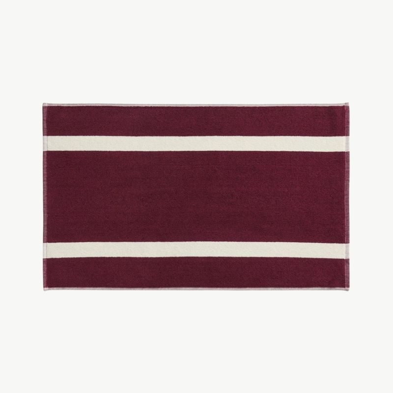 HAY Stripe badmat burgundy 50x80cm