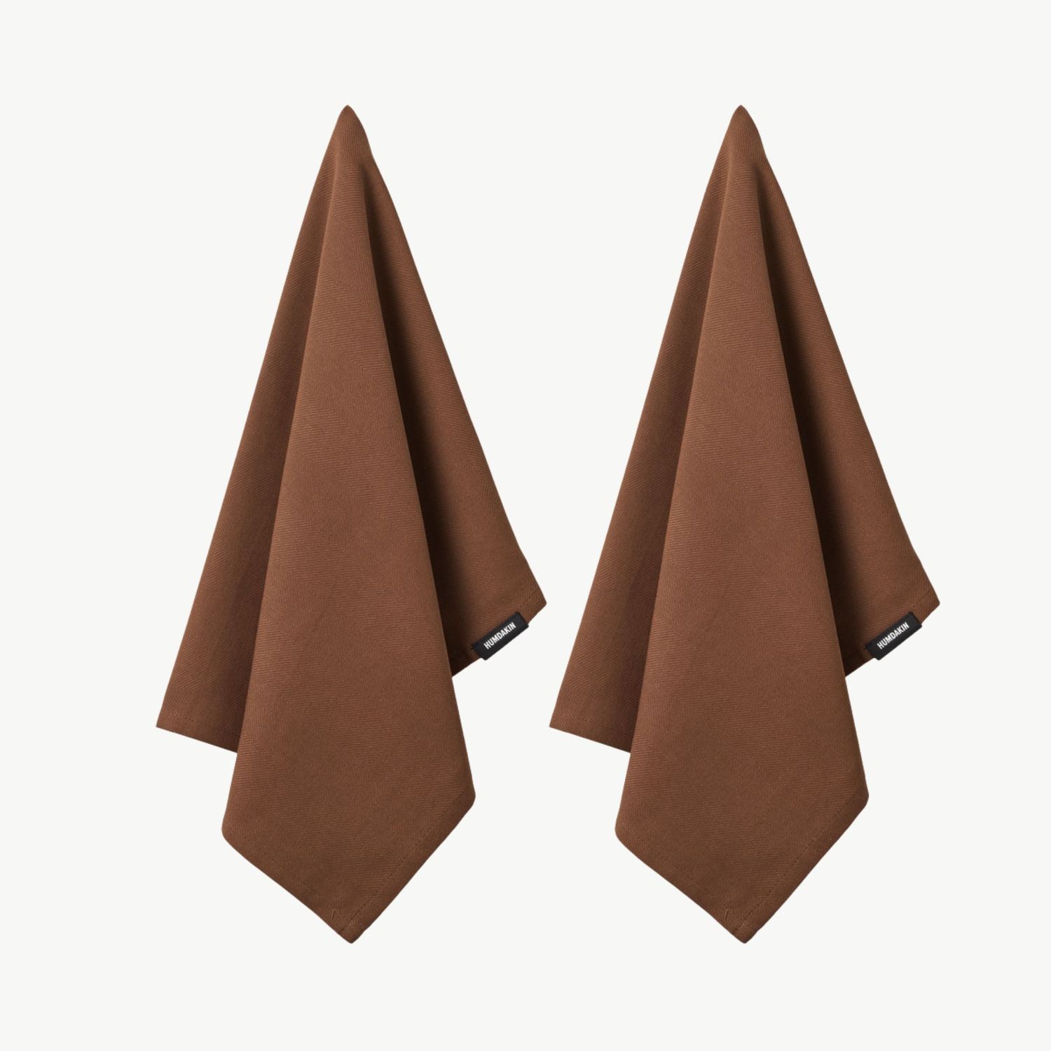 HUMDAKIN Organic Theedoek 2-pack bison brown