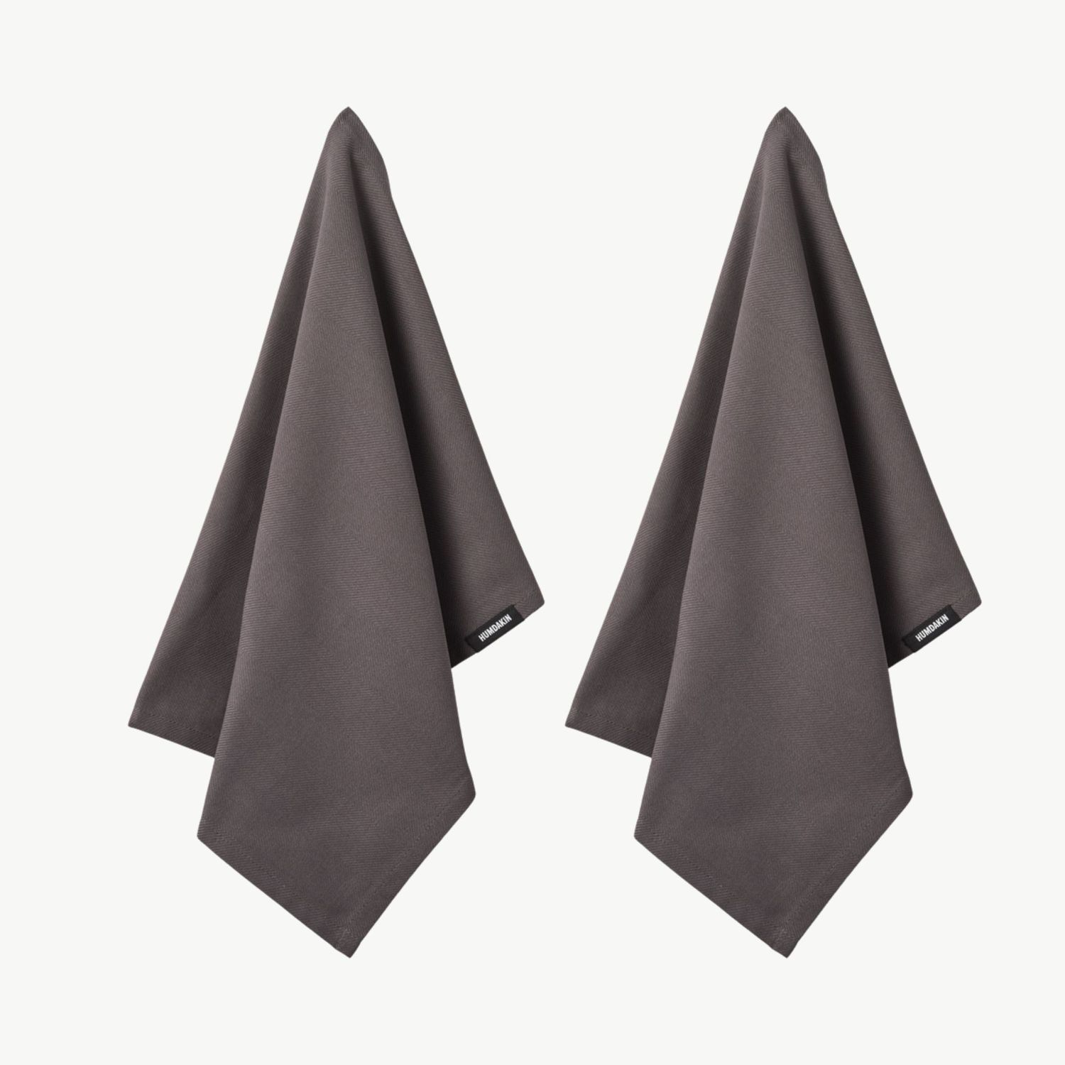 HUMDAKIN Organic Theedoek 2-pack steel grey