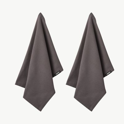 HUMDAKIN Organic Theedoek 2-pack steel grey