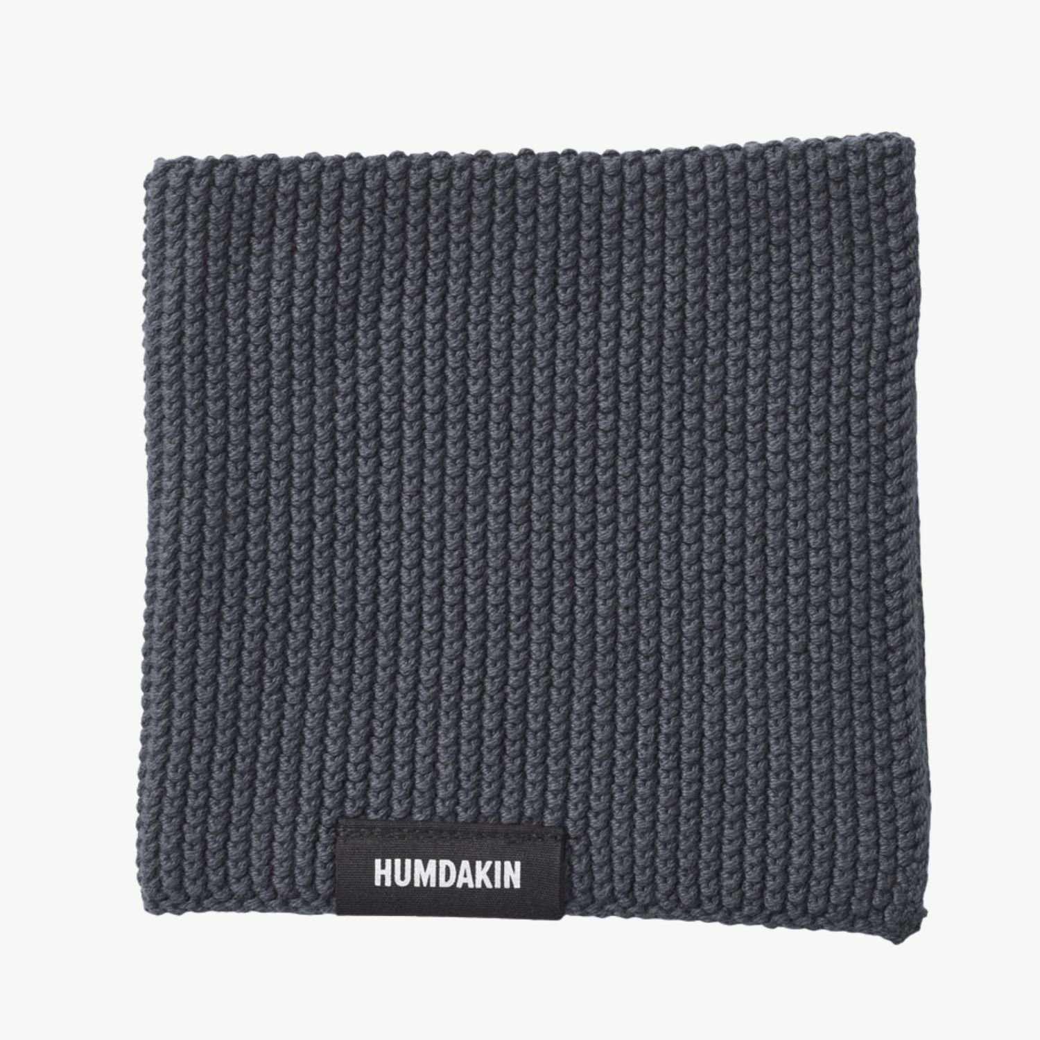 HUMDAKIN Organic Knitted vaatdoek asphalt
