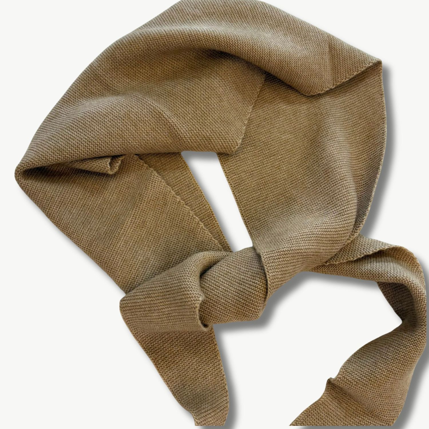 BYBJOR Large Scarf Wool khaki melange