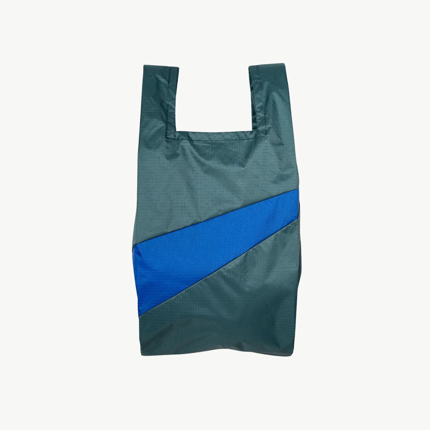 SUSAN BIJL The New Shoppingbag Pine &amp; Blue medium