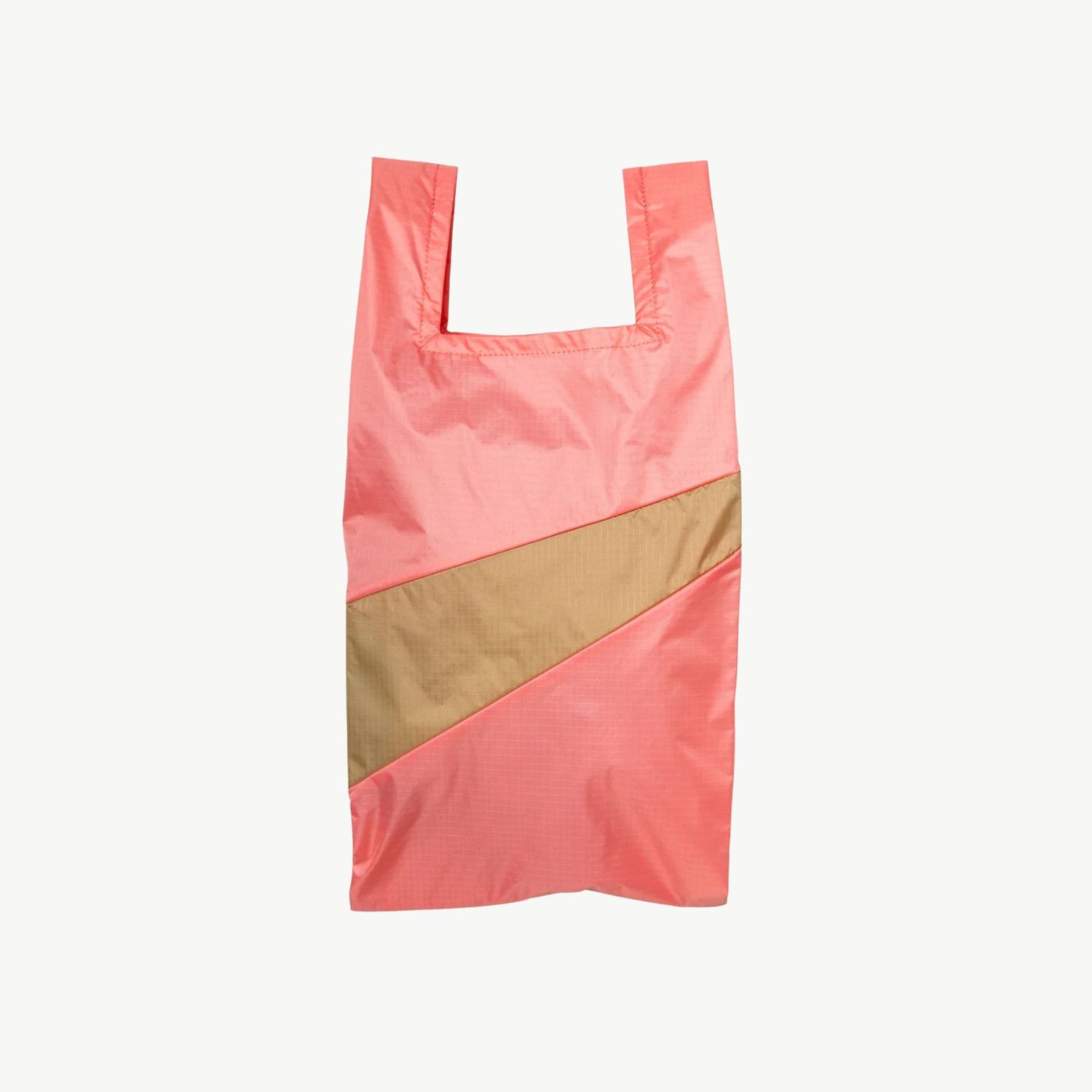 SUSAN BIJL The New Shoppingbag Coral &amp; Moss medium
