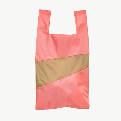 SUSAN BIJL The New Shoppingbag Coral &amp; Moss large