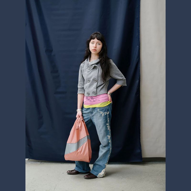 SUSAN BIJL The New Shoppingbag Try &amp; Grey medium