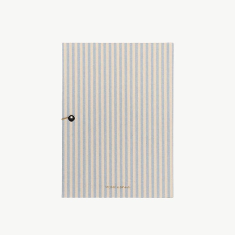 MONK &amp; ANNA Cotton Stripe Cloud notebook large