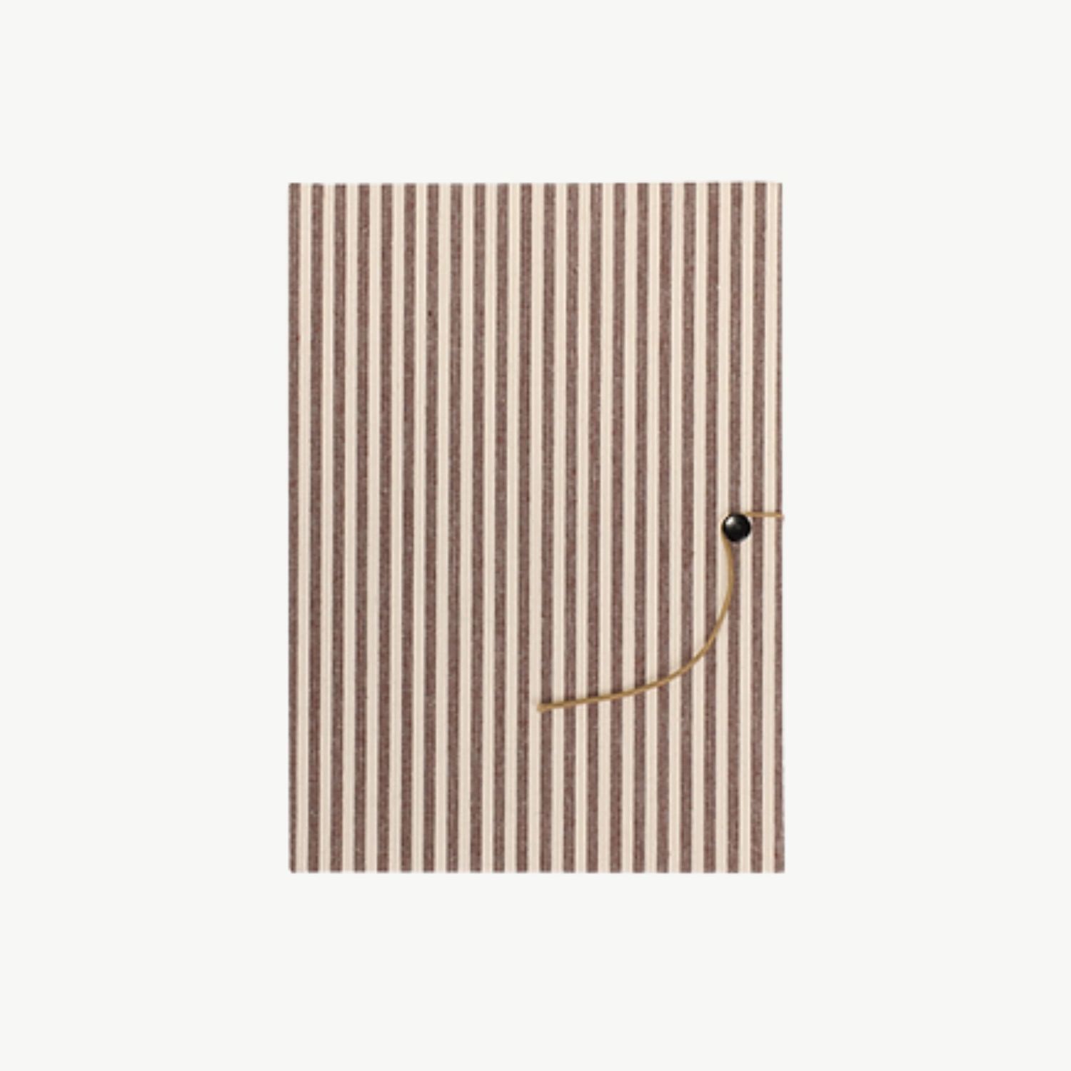 MONK &amp; ANNA Cotton Stripe Mocha notebook large
