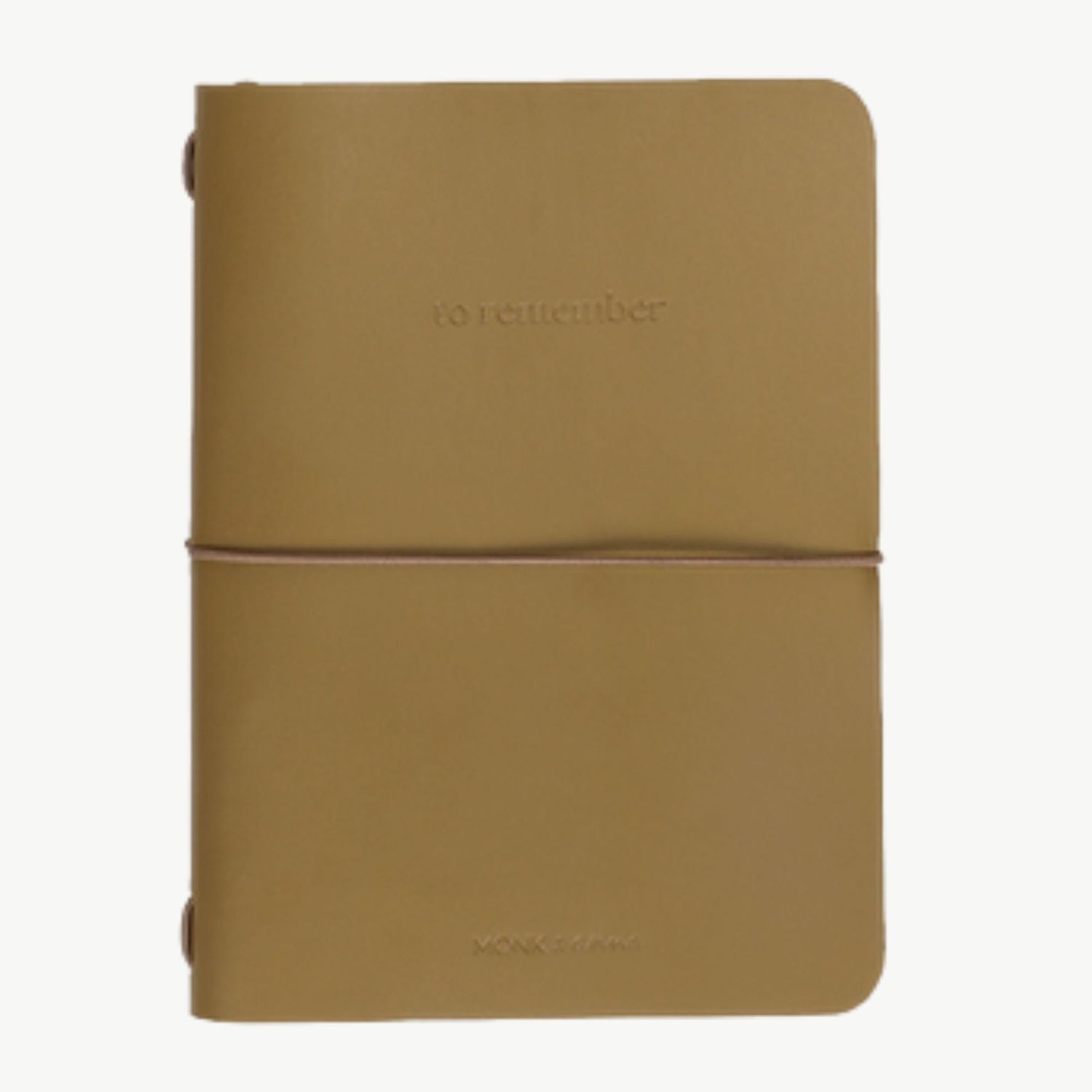 MONK &amp; ANNA Notebook vegan leather Wheat