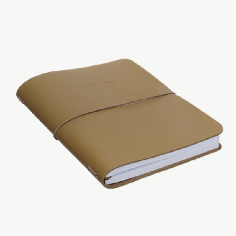 MONK &amp; ANNA Notebook vegan leather Wheat