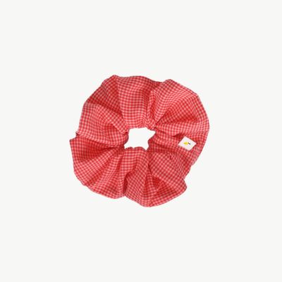 STICKY LEMON Scrunchie Lemon Tree gingham flower &amp; rose
