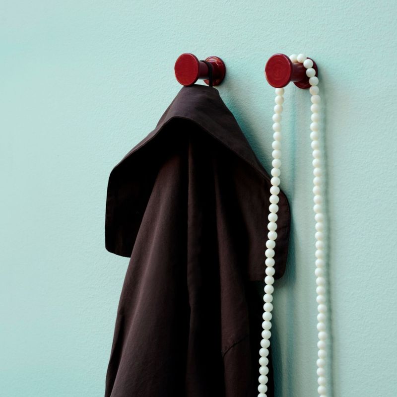 HAY Bolt Hook kapstok Red set van 2