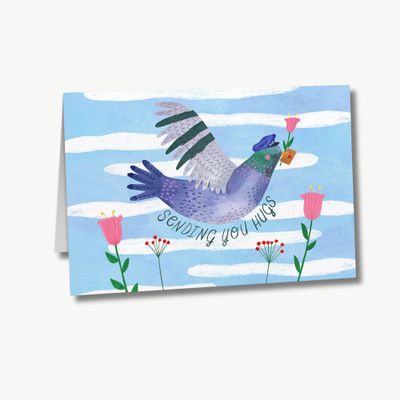 Postcard Male Pigeon