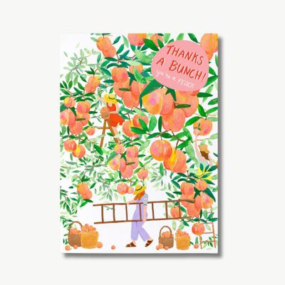 Postcard Thank You Peaches