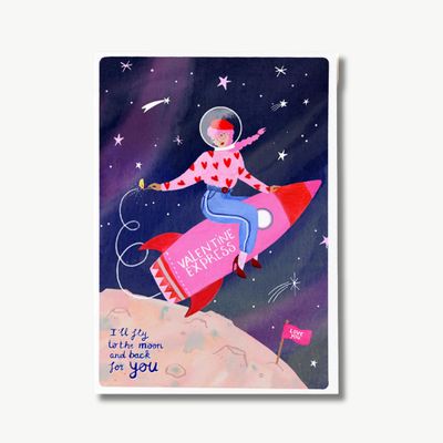 Postcard Val Rocket