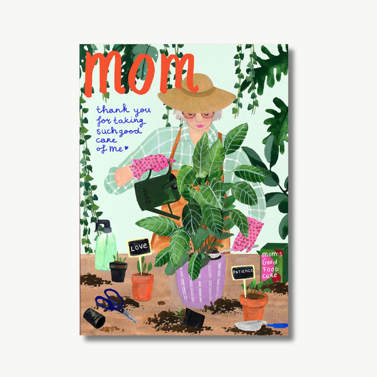 Postcard Mom Plants