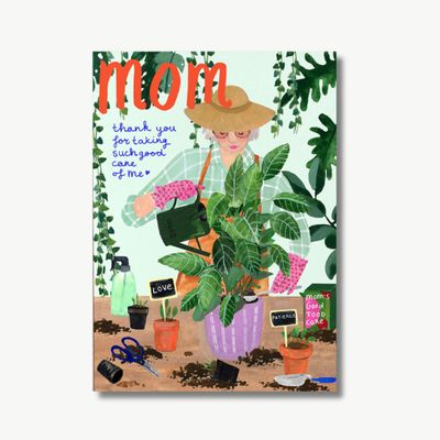 Postcard Mom Plants