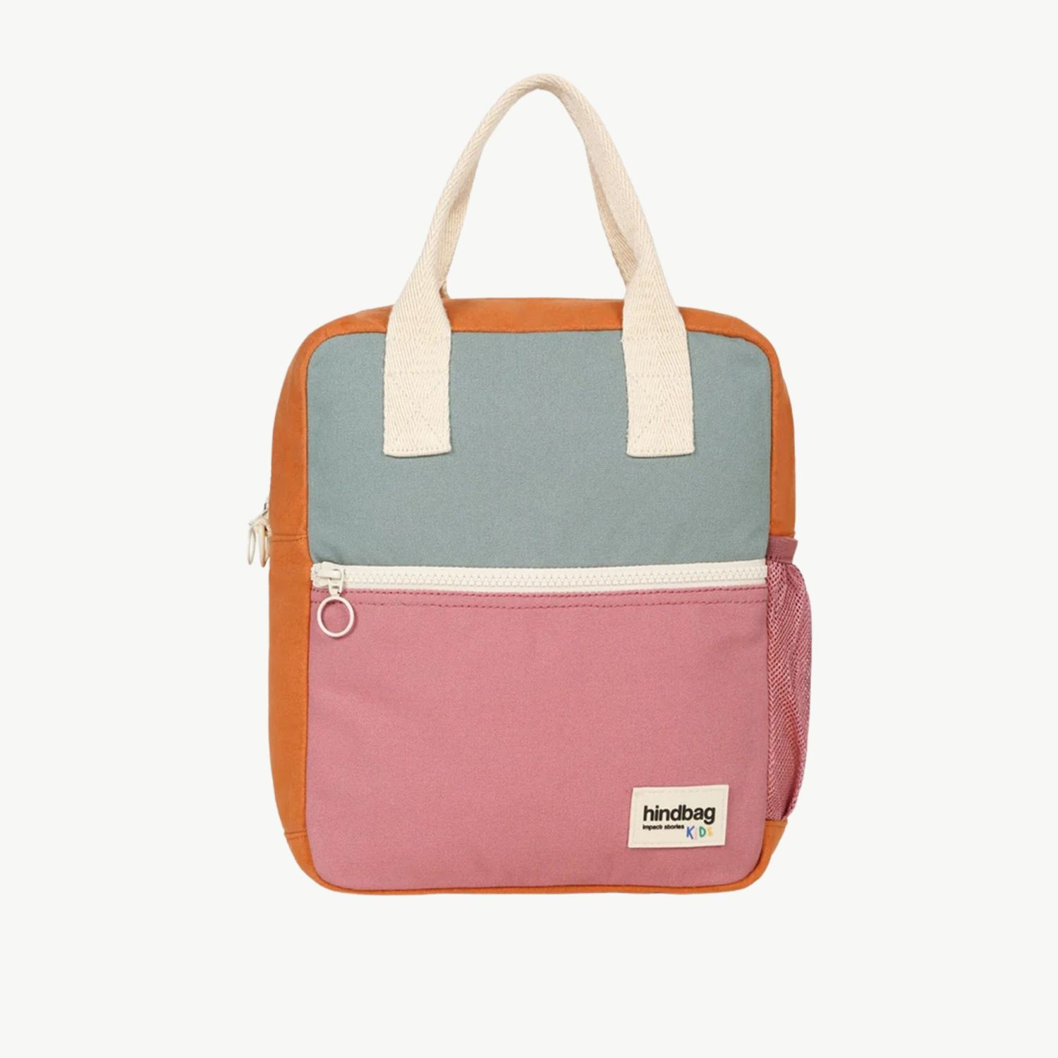 HINDBAG Arthur rugtas saliegroen-roze