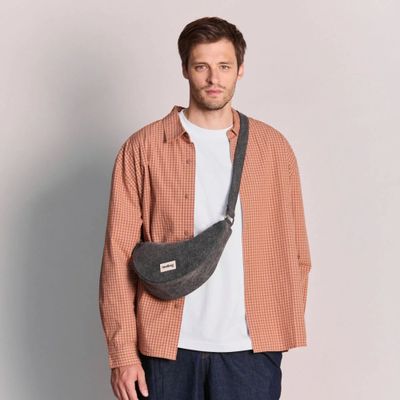 HINDBAG Andrea schoudertas donkergrijs denim