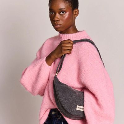 HINDBAG Andrea schoudertas donkergrijs denim