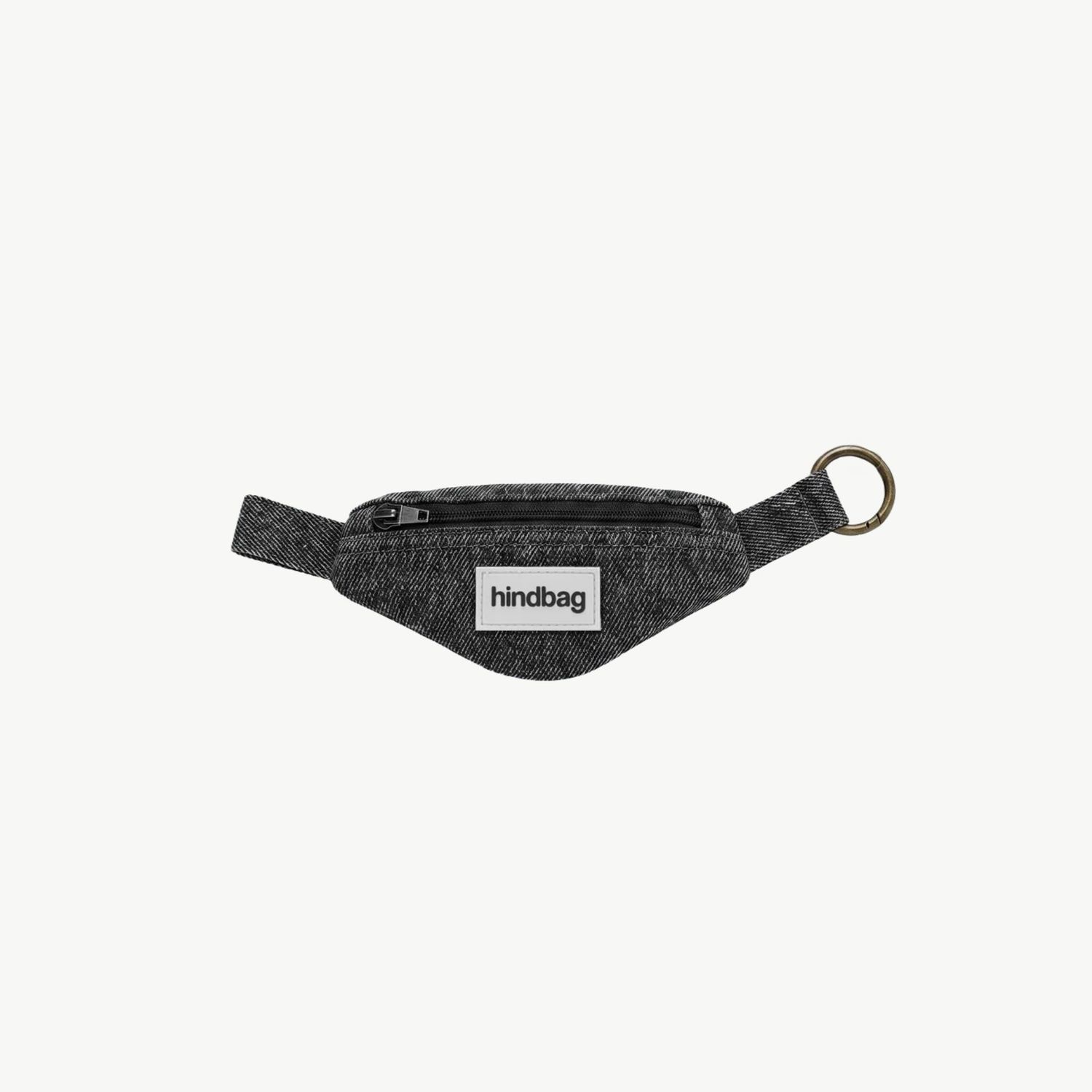 HINDBAG Côme sleutelhanger donkergrijs denim