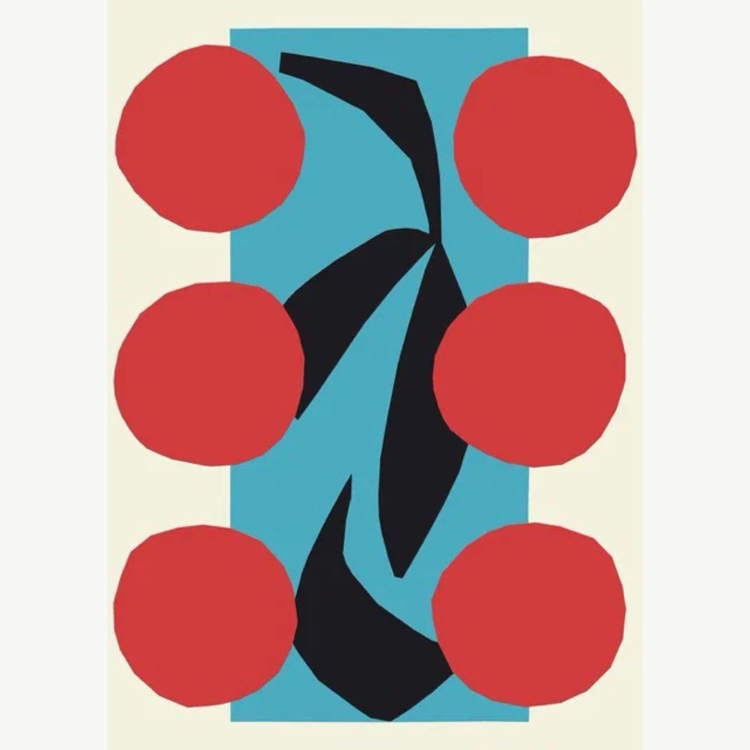 PAPER COLLECTIVE Cherry Plate poster 30X40cm