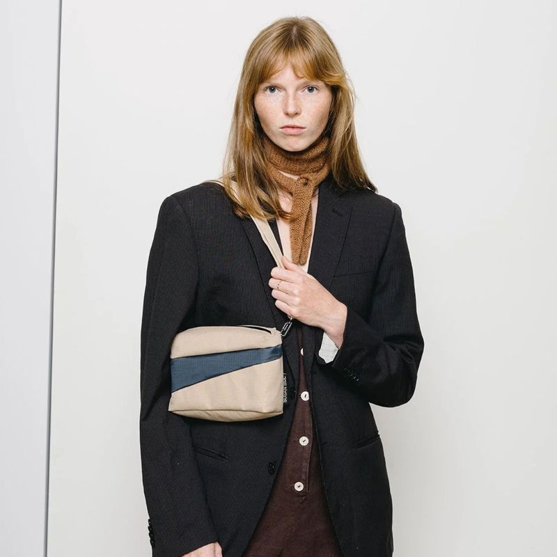 SUSAN BIJL The New Bum Bag Almond &amp; Tornado Small