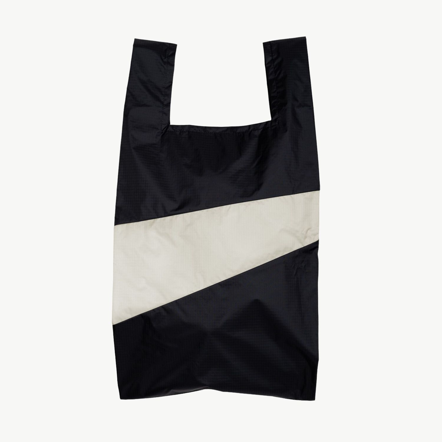 SUSAN BIJL The New Shopping Bag Black &amp; Cloud Large