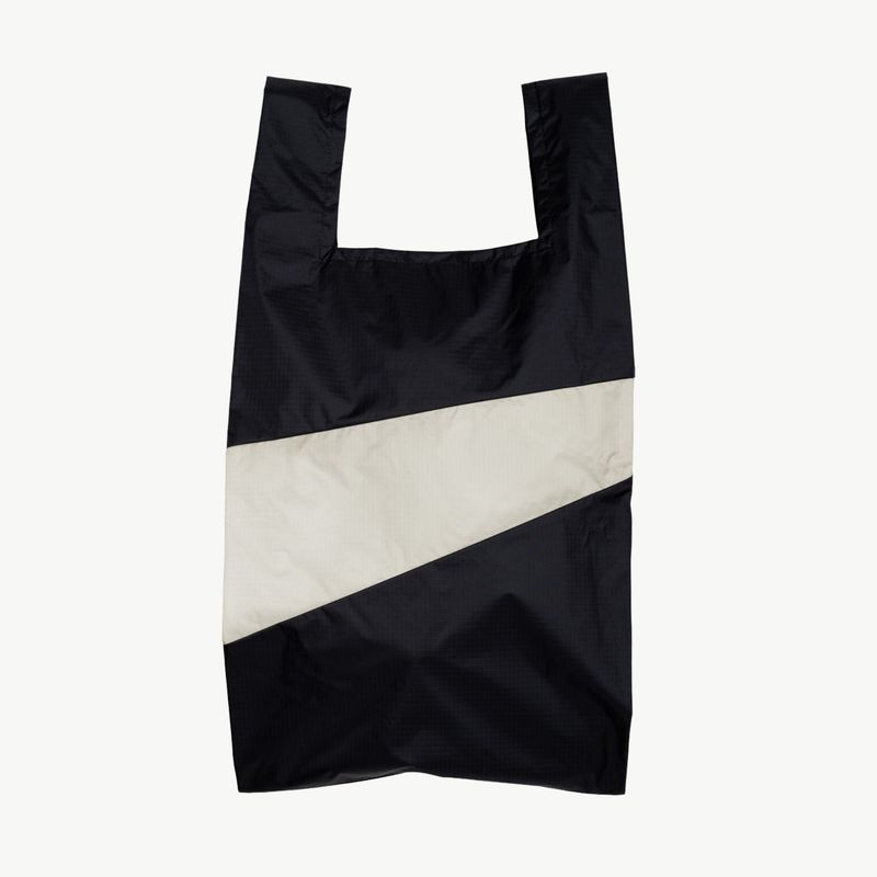 SUSAN BIJL The New Shopping Bag Black &amp; Cloud Large