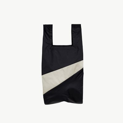 SUSAN BIJL The New Shopping Bag Black &amp; Cloud Small