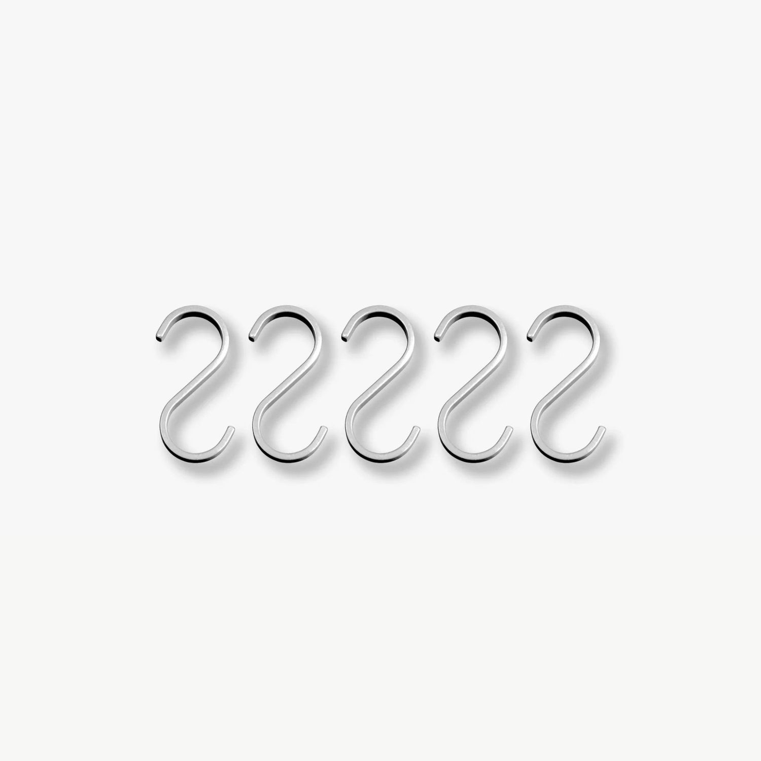 METTE DITMER Hang-It hook Brushed Steel 5 pack