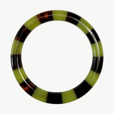 BYBJOR Autumn Stripe Bangle armband lime-brown