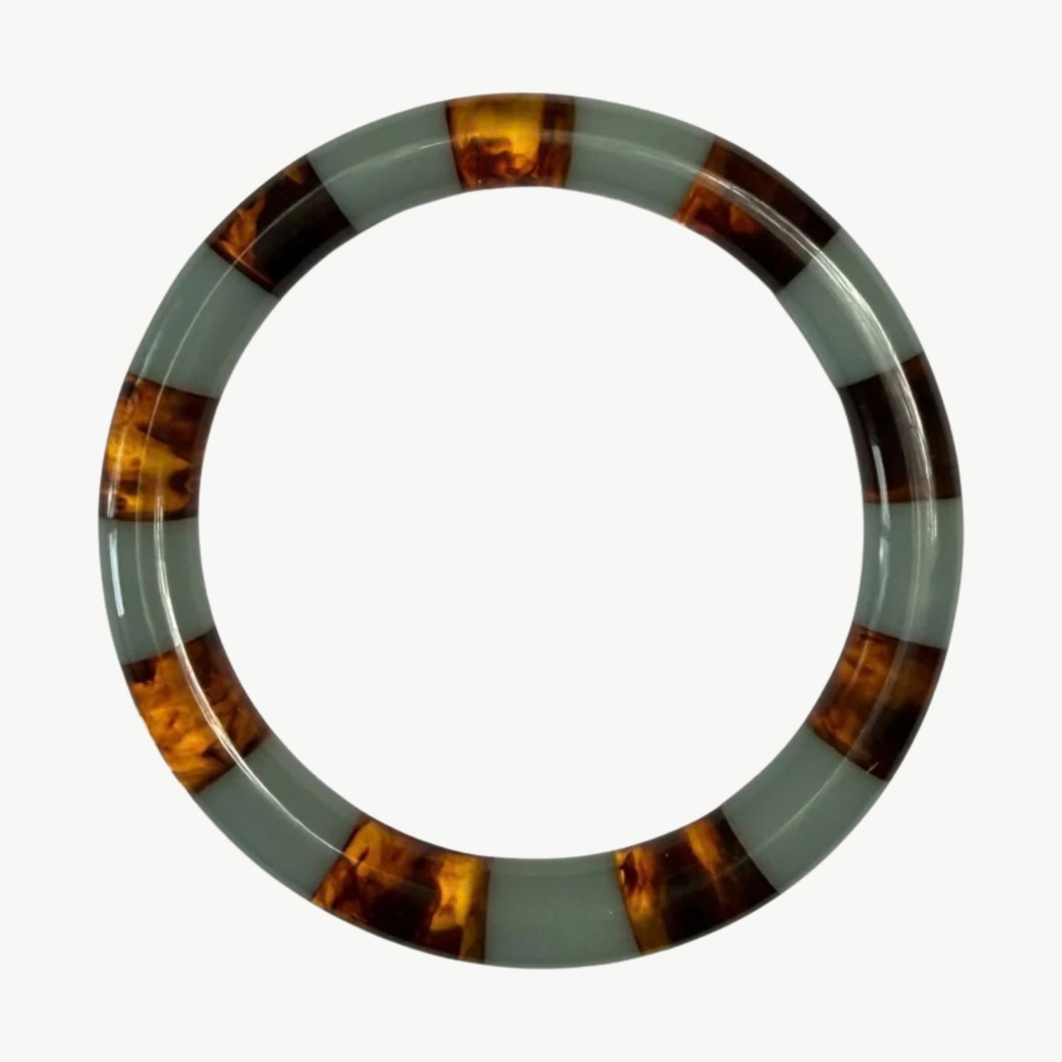 BYBJOR Autumn Stripe Bangle armband greyblue-brown