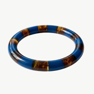 BYBJOR Autumn Stripe Bangle armband blue-brown