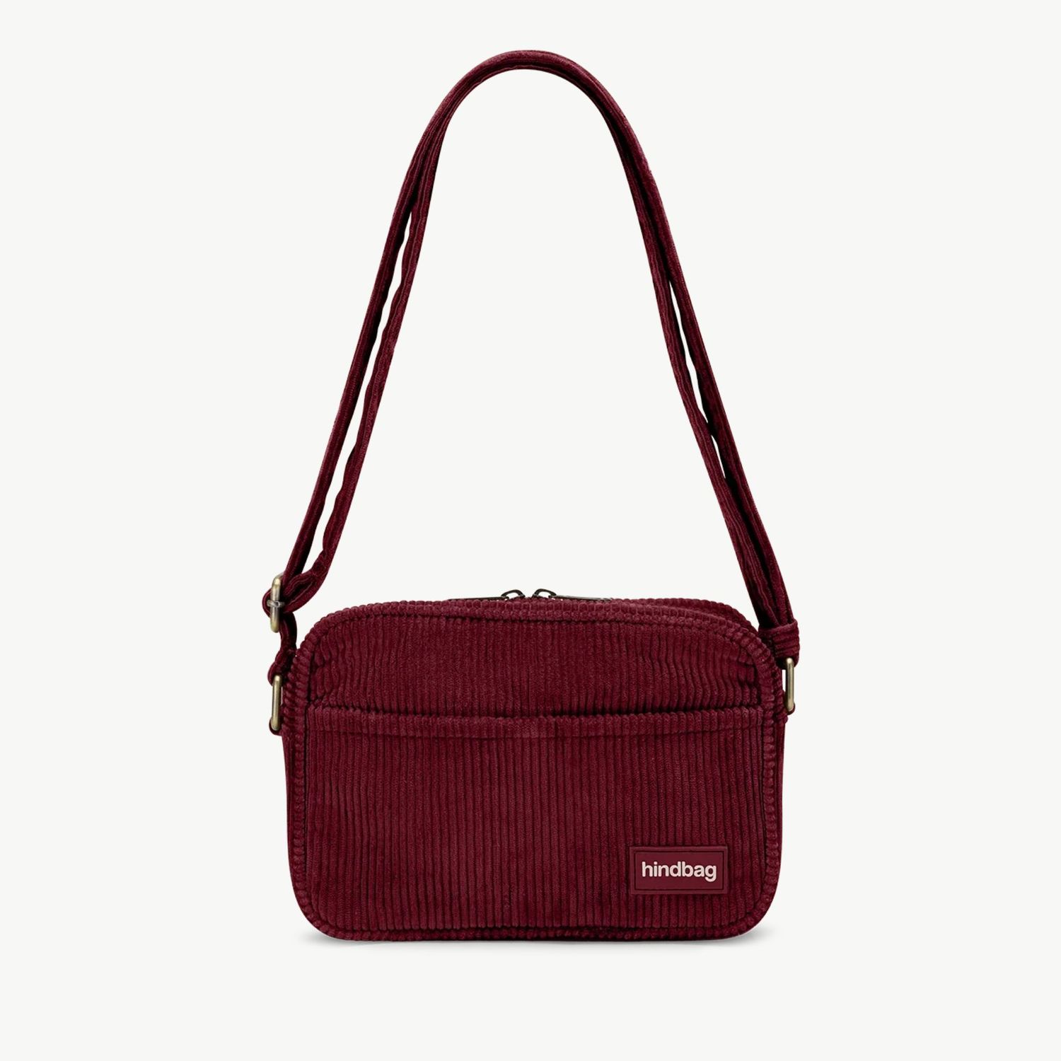 HINDBAG Nino schoudertas Corduroy Bordeaux