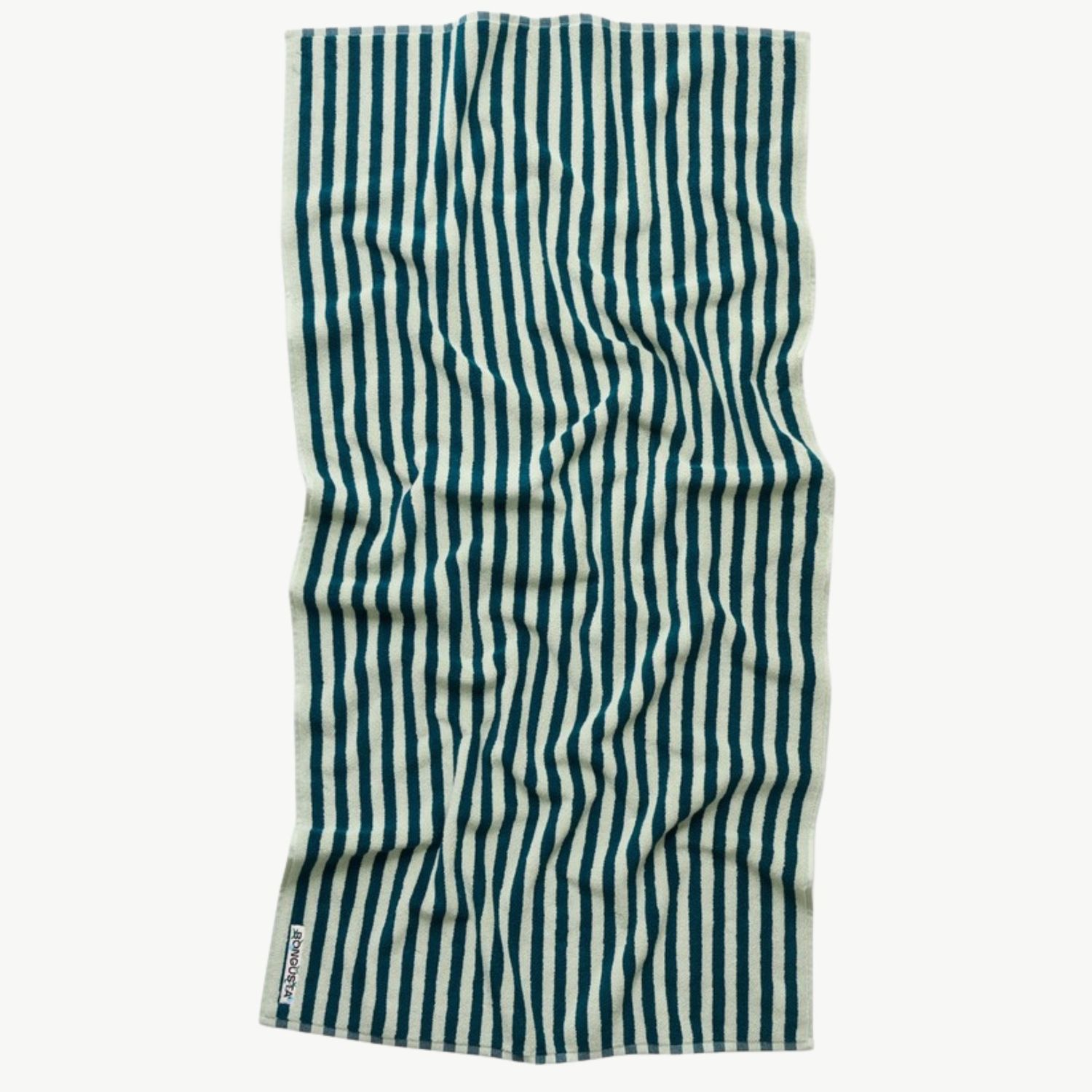 BONGUSTA Naram handdoek sea foam &amp; deep teal 70 x 140cm