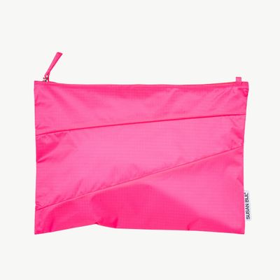 SUSAN BIJL The New Pouch Fluo Pink Large