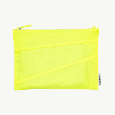 SUSAN BIJL The New Pouch Fluo Yellow Large