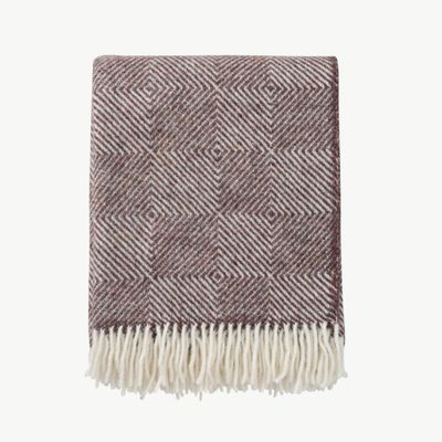 KLIPPAN Gooseye plaid Brown