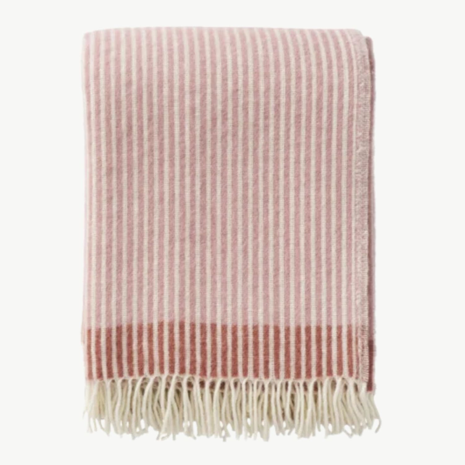 KLIPPAN Rib plaid Pink &amp; Dusty Rose